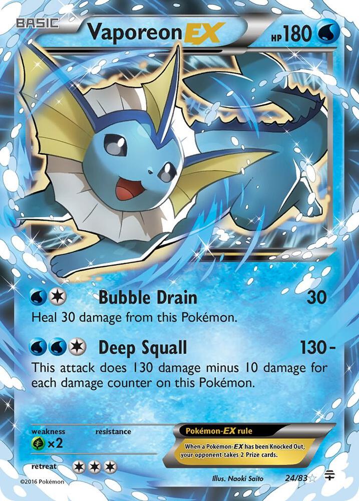 Vaporeon EX [Generations] 24/83
