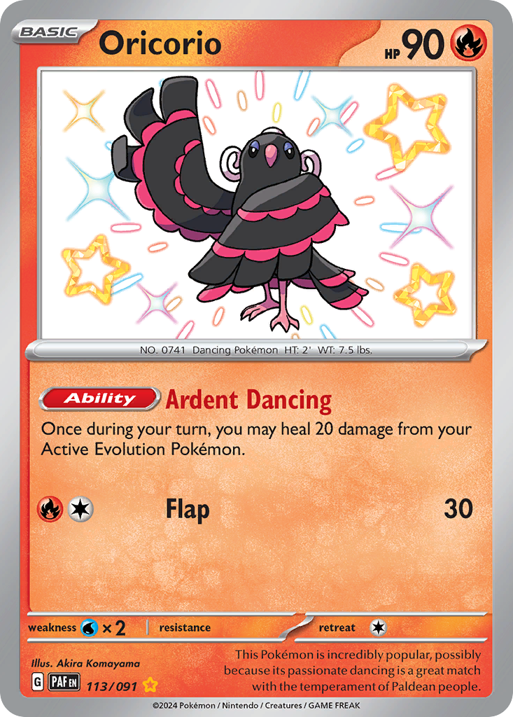 Oricorio - 113/91 Paldean Fates