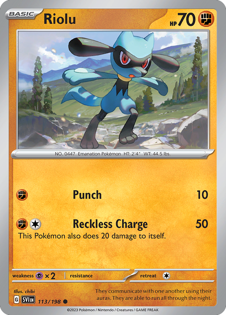 Riolu - 113/198 Scarlet & Violet