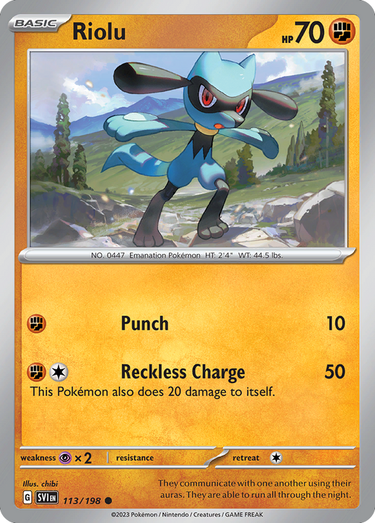 Riolu - 113/198 Scarlet & Violet