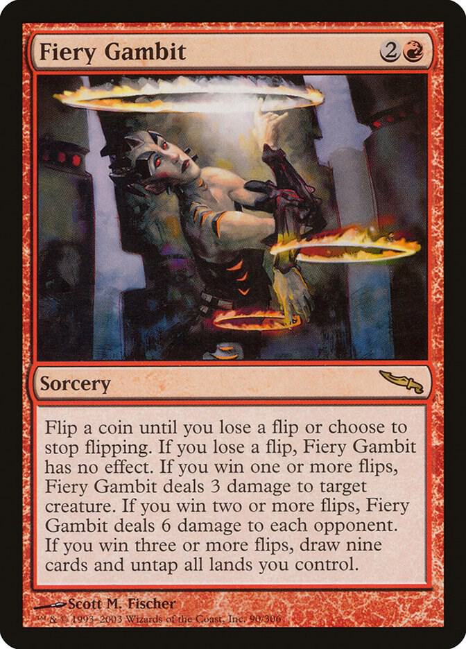 Fiery Gambit [Mirrodin] 90