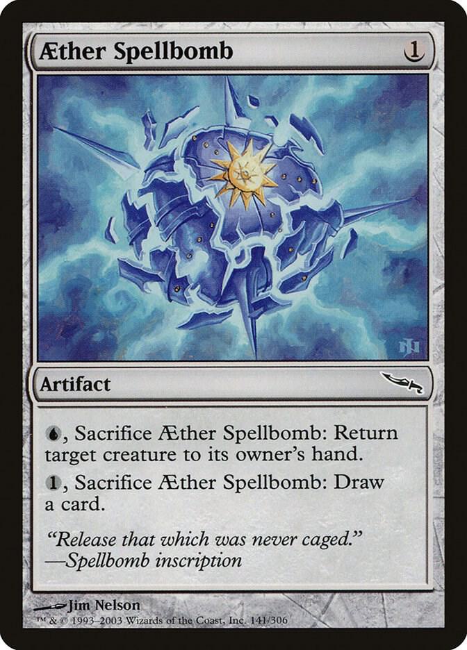 Aether Spellbomb [Mirrodin] 141