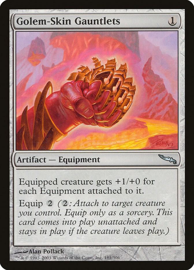 Golem-Skin Gauntlets [Mirrodin] 181