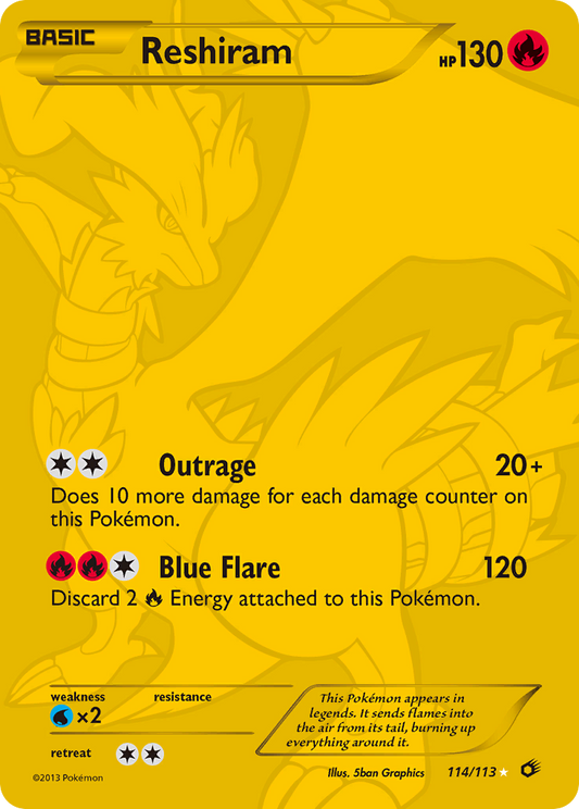 Reshiram - 114/113 Legendary Treasures