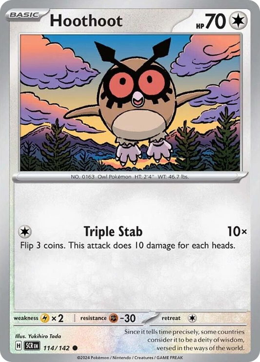 Hoothoot - 114/142 Stellar Crown