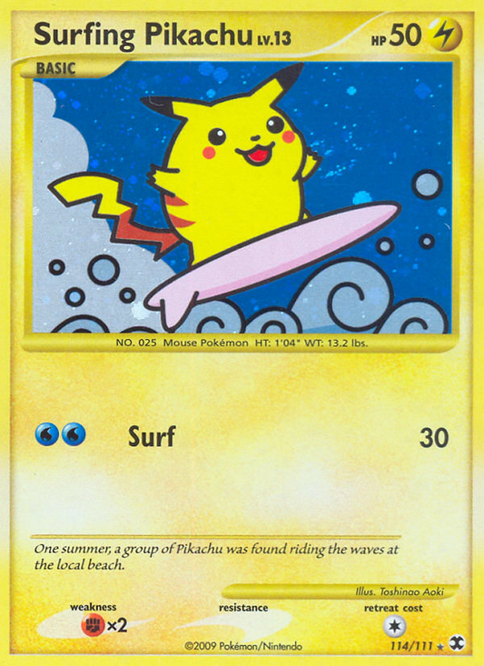 Surfing Pikachu - 114/111 Rising Rivals