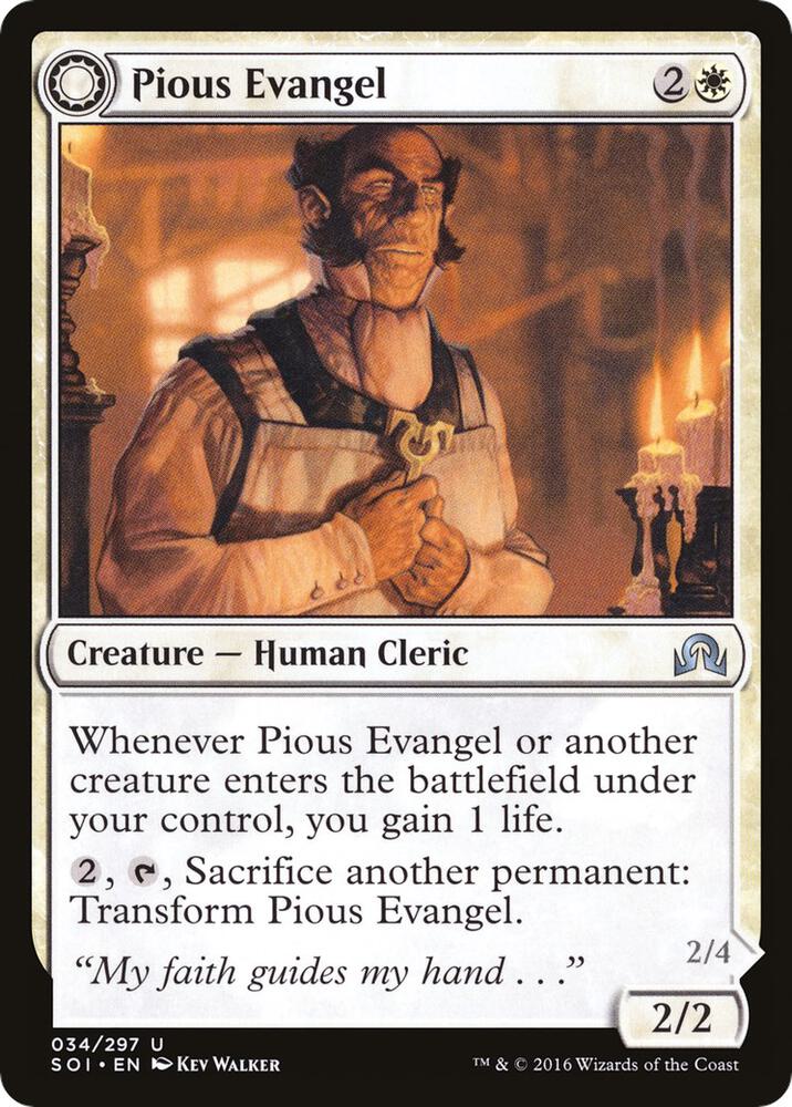 Pious Evangel [Shadows over Innistrad] 34