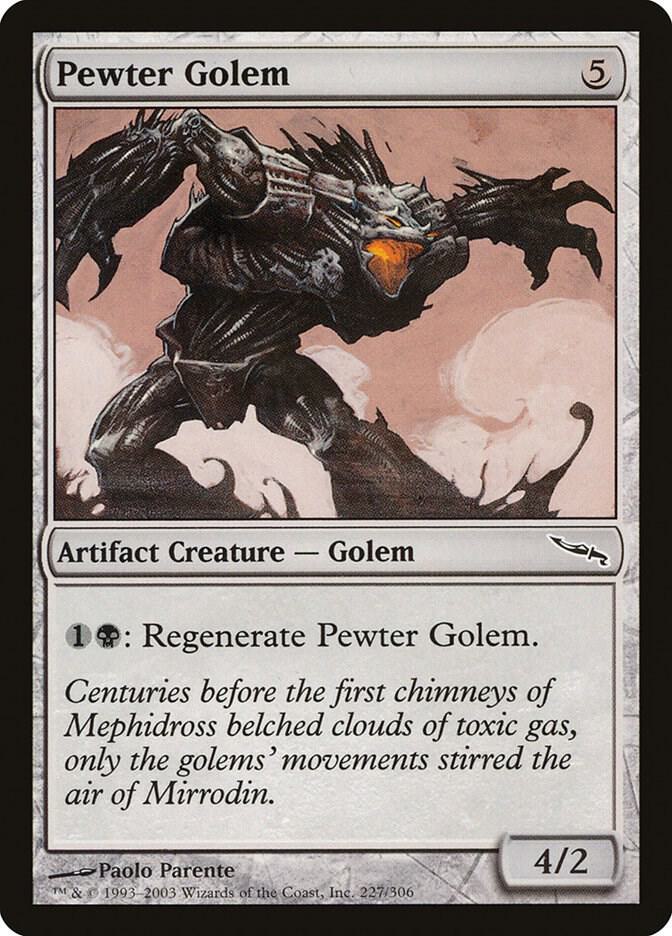 Pewter Golem [Mirrodin] 227