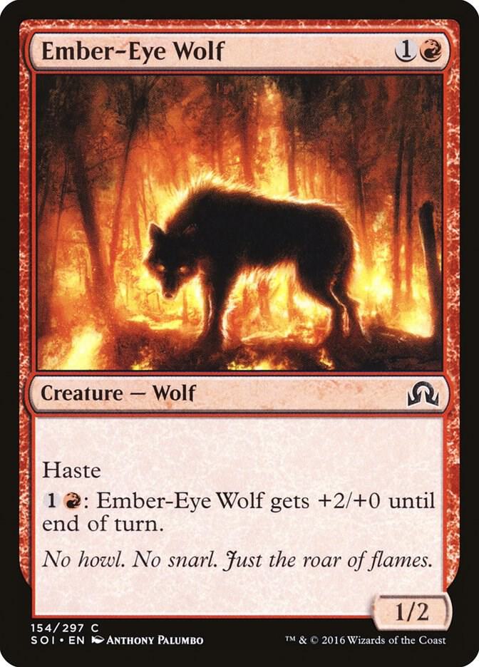 Ember-Eye Wolf [Shadows over Innistrad] 154