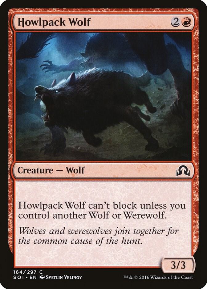 Howlpack Wolf [Shadows over Innistrad] 164