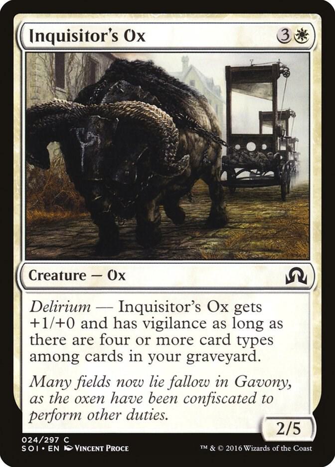 Inquisitor's Ox [Shadows over Innistrad] 24