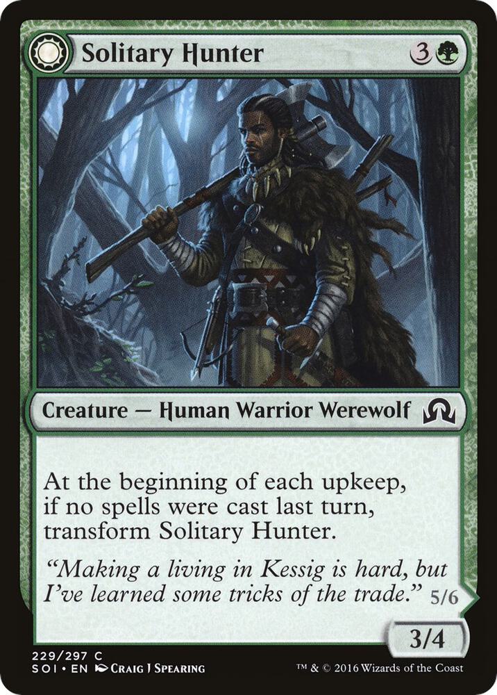 Solitary Hunter [Shadows over Innistrad] 229