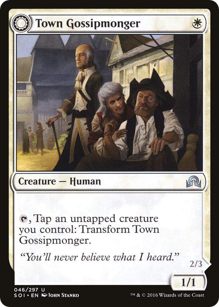 Town Gossipmonger [Shadows over Innistrad] 46