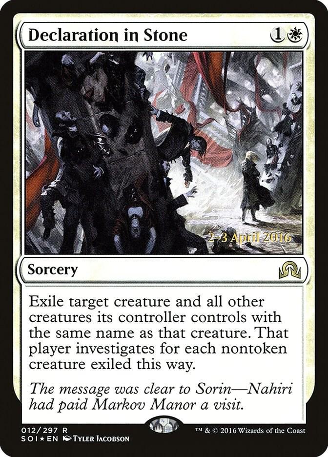 Declaration in Stone [Prerelease Cards] 12