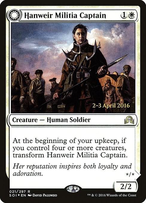 Hanweir Militia Captain [Prerelease Cards] 21