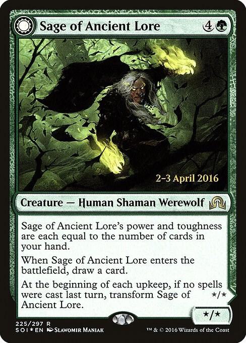 Sage of Ancient Lore [Prerelease Cards] 225