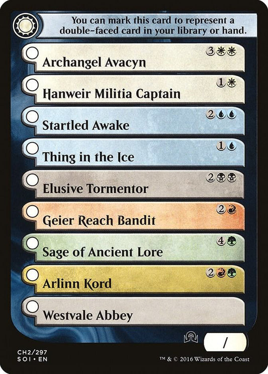 Checklist Card - (CH2) Shadows over Innistrad [Shadows over Innistrad] CH2