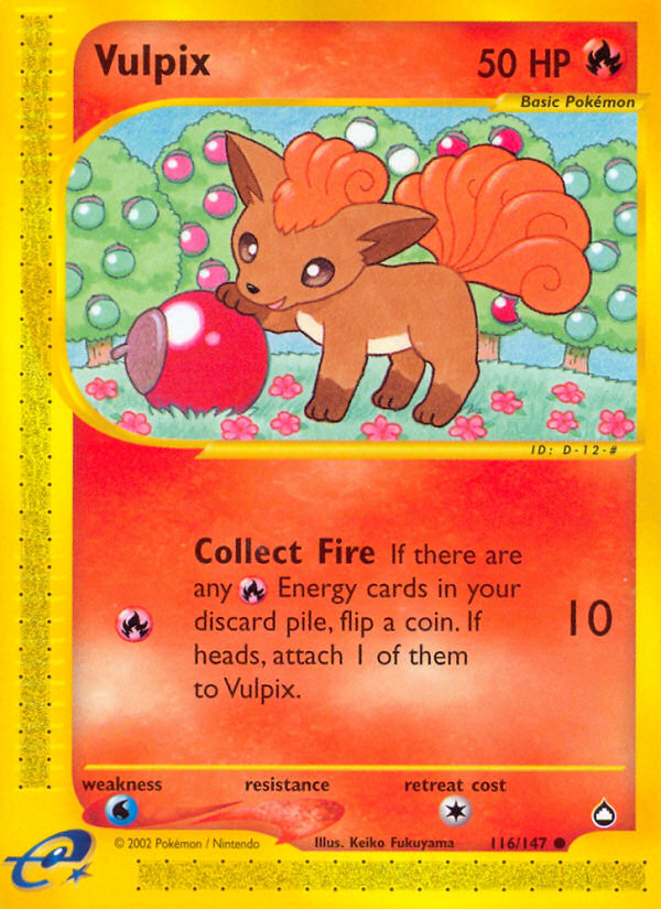 Vulpix - 116/147 Aquapolis