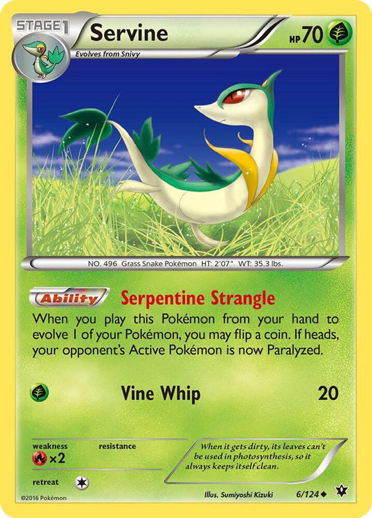 Servine [XY - Fates Collide] 6/124