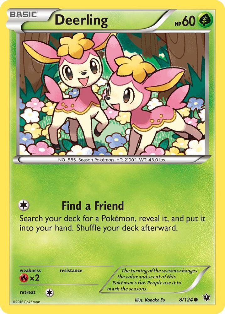 Deerling [XY - Fates Collide] 8/124