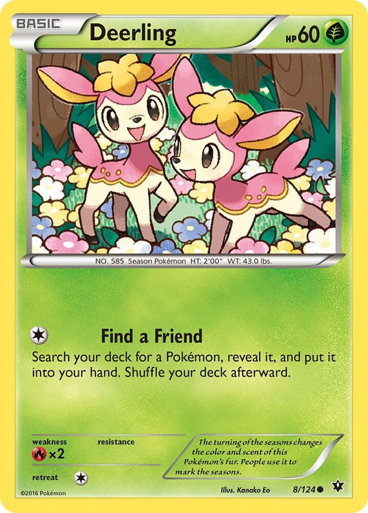 Deerling [XY - Fates Collide] 8/124