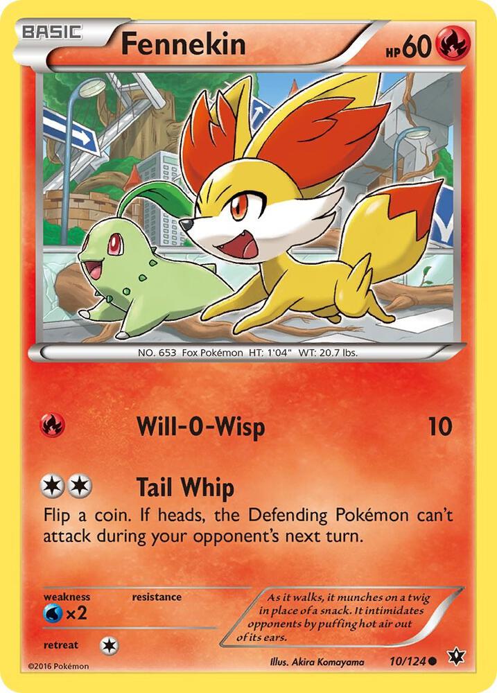 Fennekin (10) [XY - Fates Collide] 10/124