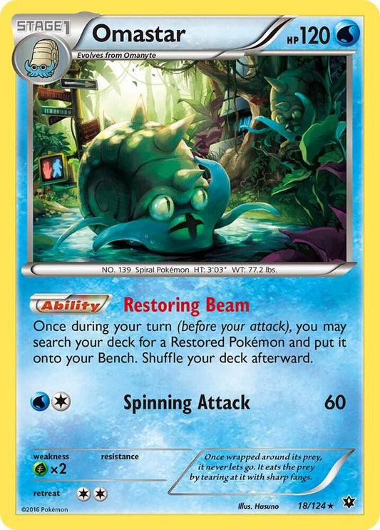 Omastar [XY - Fates Collide] 18/124