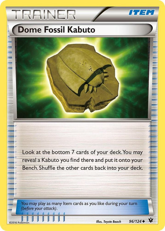 Dome Fossil Kabuto [XY - Fates Collide] 96/124