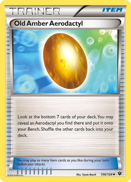 Old Amber Aerodactyl [XY - Fates Collide] 106/124