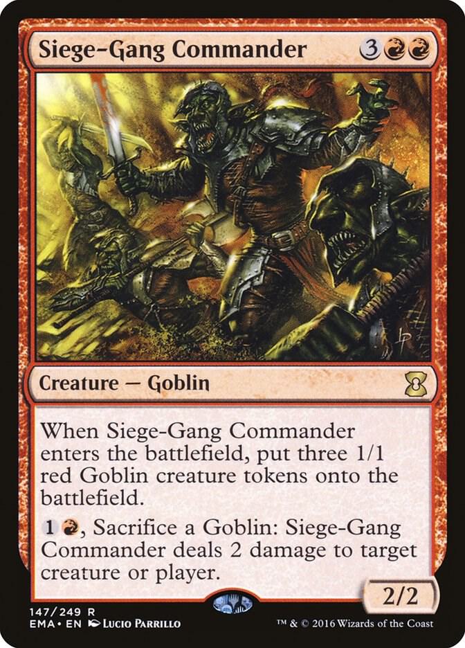 Siege-Gang Commander [Eternal Masters] 147