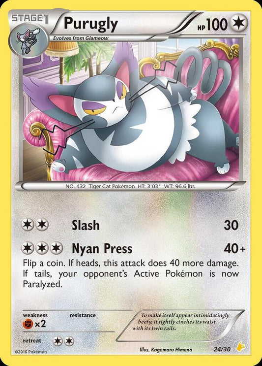 Purugly (24) [XY Trainer Kit: Pikachu Libre & Suicune] 24/30