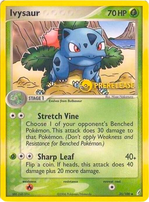 Ivysaur - 35/100 (Prerelease) [Nintendo Promos] 35/100