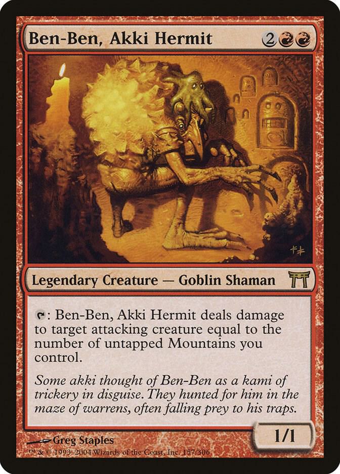 Ben-Ben, Akki Hermit [Champions of Kamigawa] 157