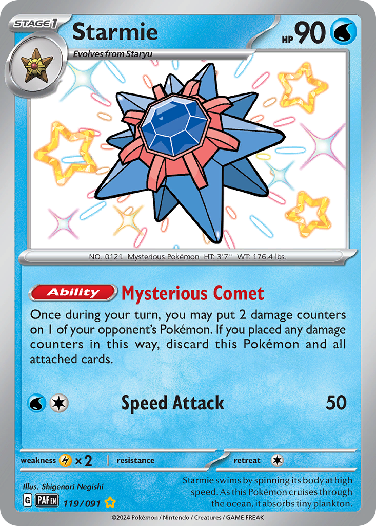 Starmie - 119/91 Paldean Fates