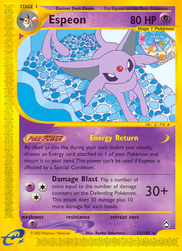 Espeon - 11/147 Aquapolis