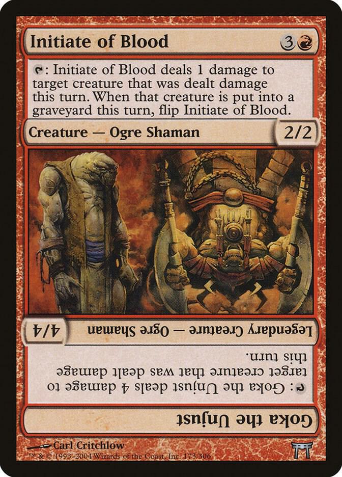 Initiate of Blood // Goka the Unjust [Champions of Kamigawa] 173