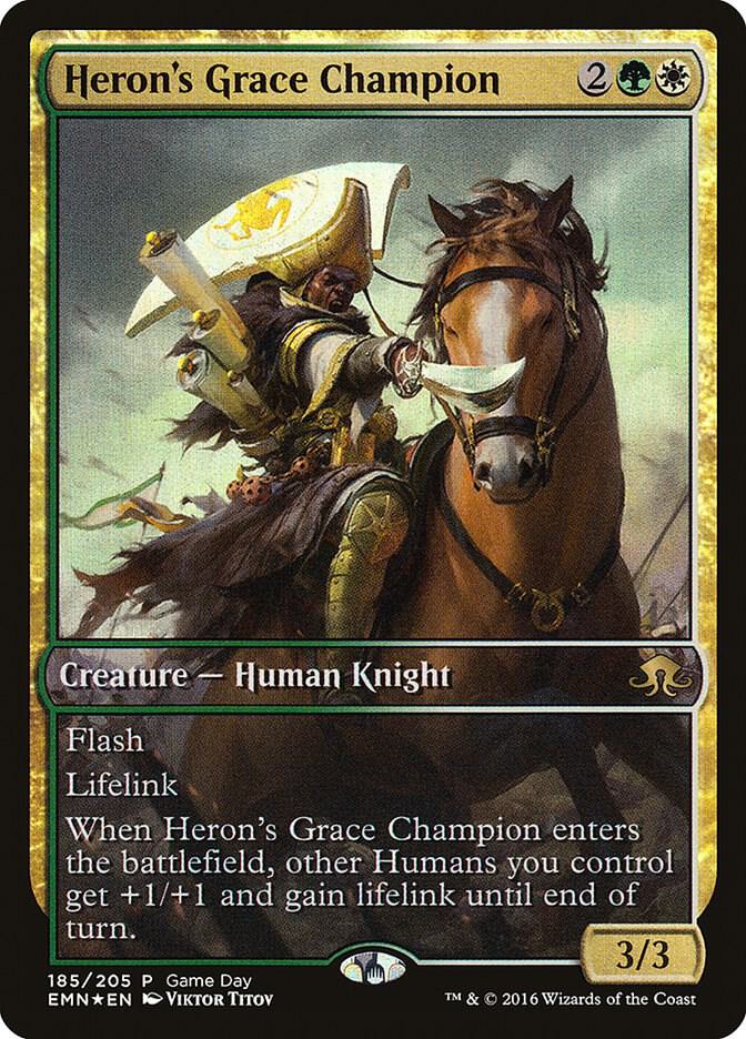 Heron's Grace Champion [Game Day & Store Championship Promos] 185