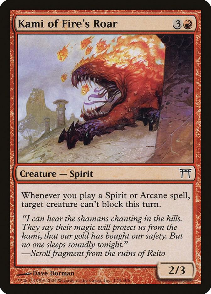 Kami of Fire's Roar [Champions of Kamigawa] 174