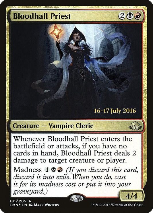 Bloodhall Priest [Prerelease Cards] 181