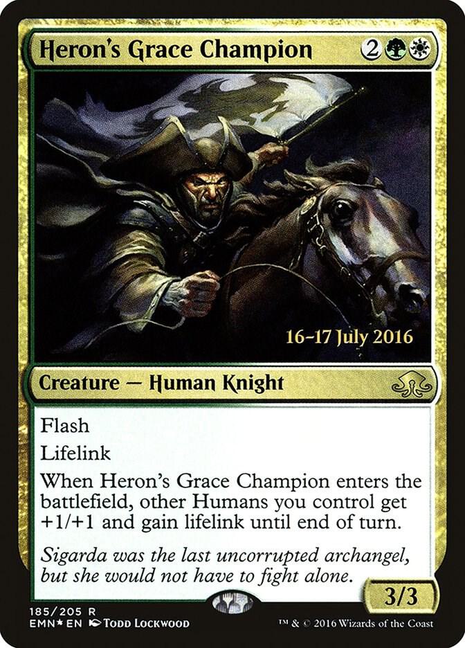 Heron's Grace Champion [Prerelease Cards] 185