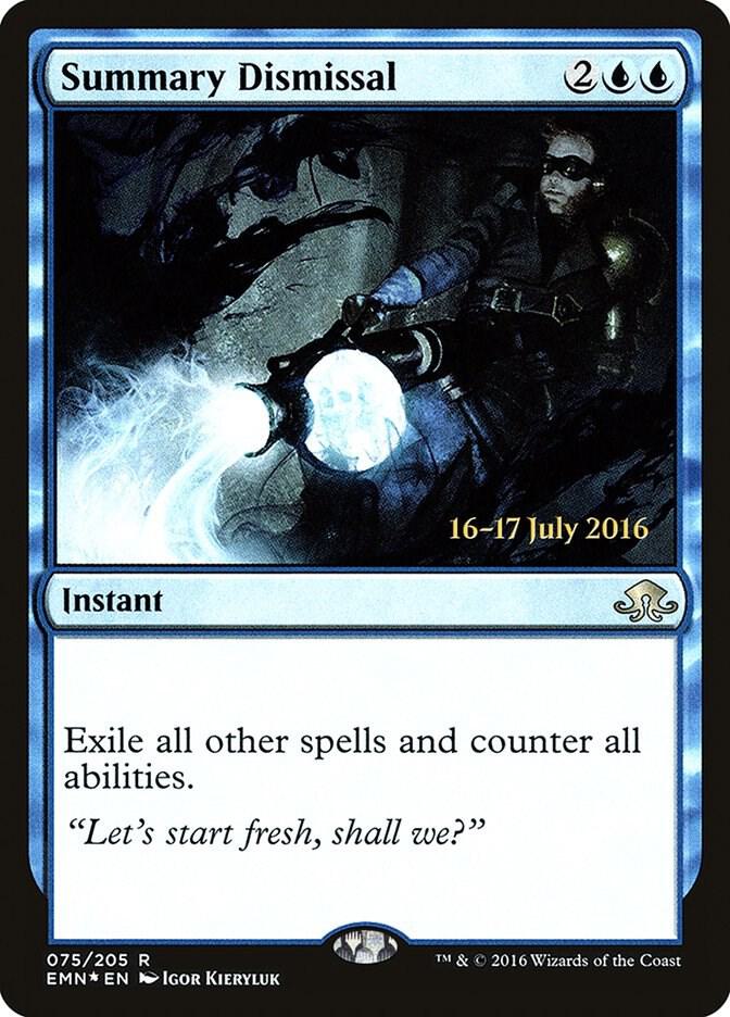 Summary Dismissal [Prerelease Cards] 75