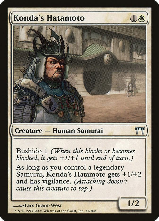 Konda's Hatamoto [Champions of Kamigawa] 31