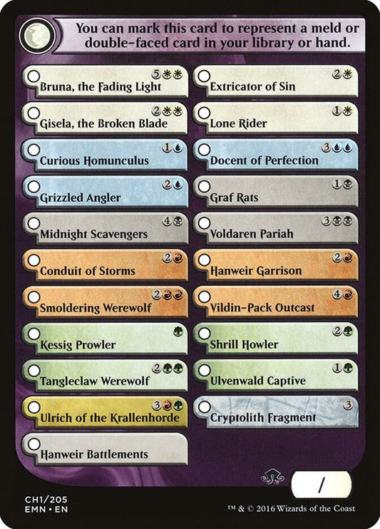 Checklist Card - Eldritch Moon [Eldritch Moon] 1