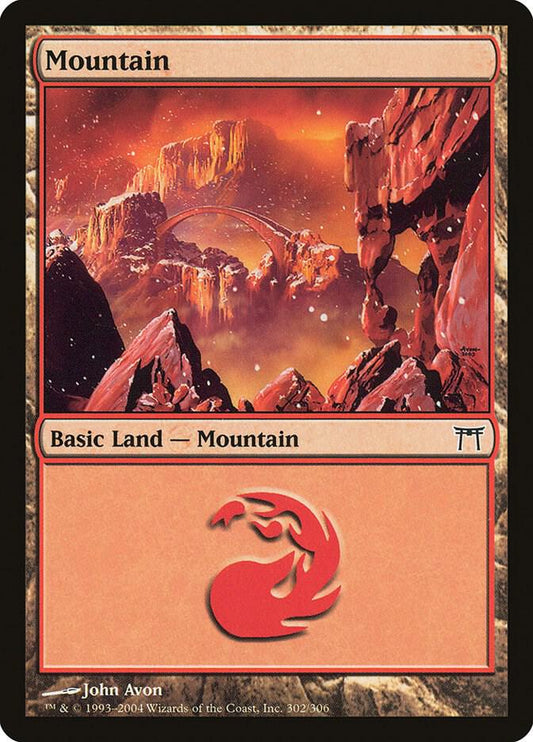 Mountain (302) [Champions of Kamigawa] 302