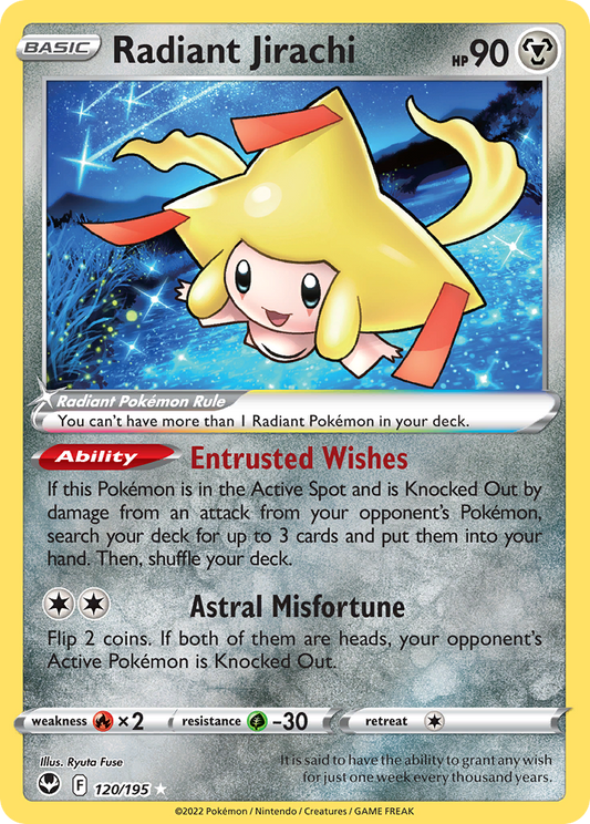 Radiant Jirachi - 120/195 Silver Tempest