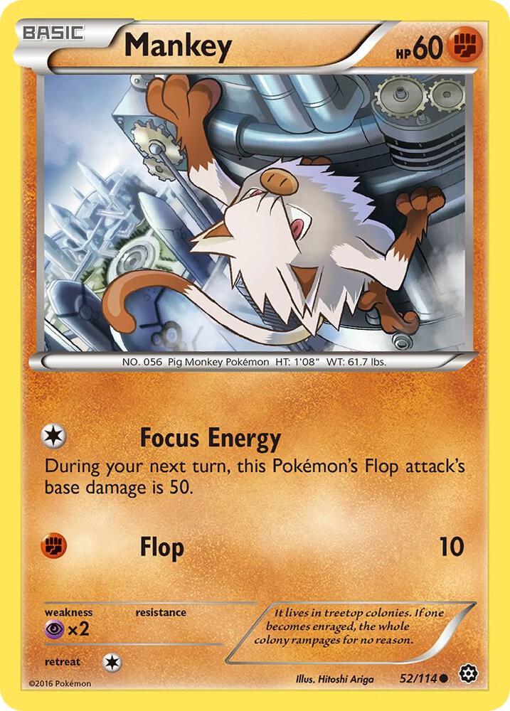 Mankey [XY - Steam Siege] 52/114