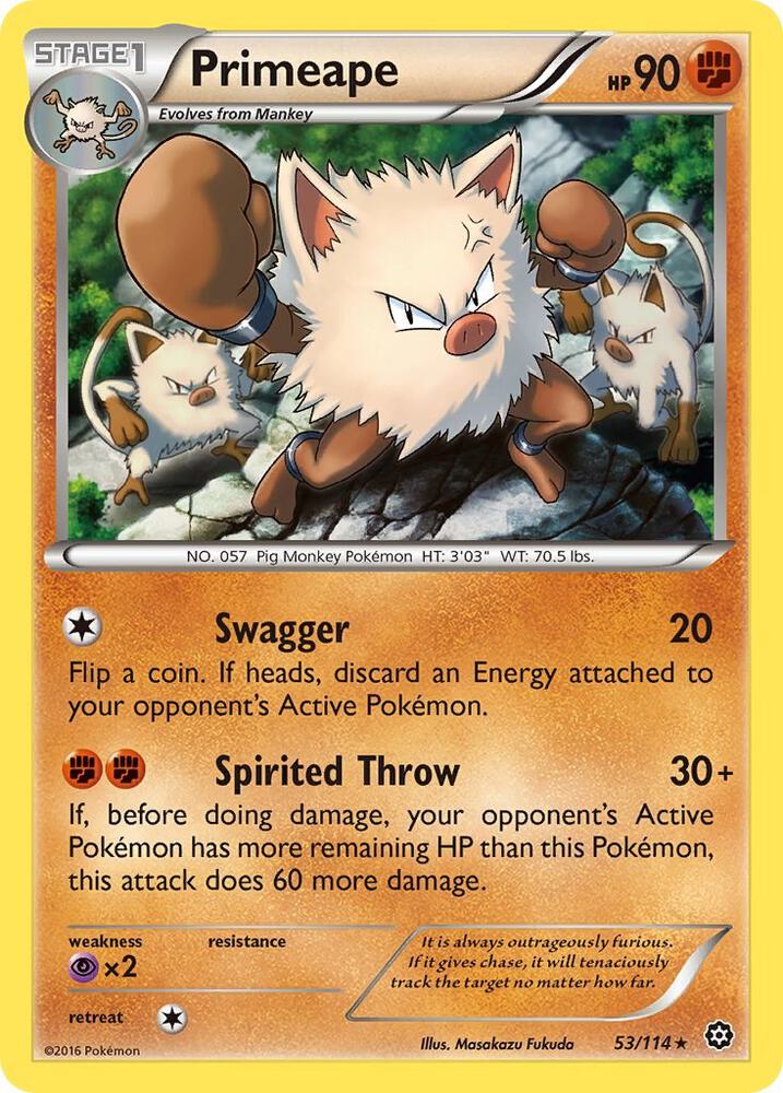 Primeape [XY - Steam Siege] 53/114