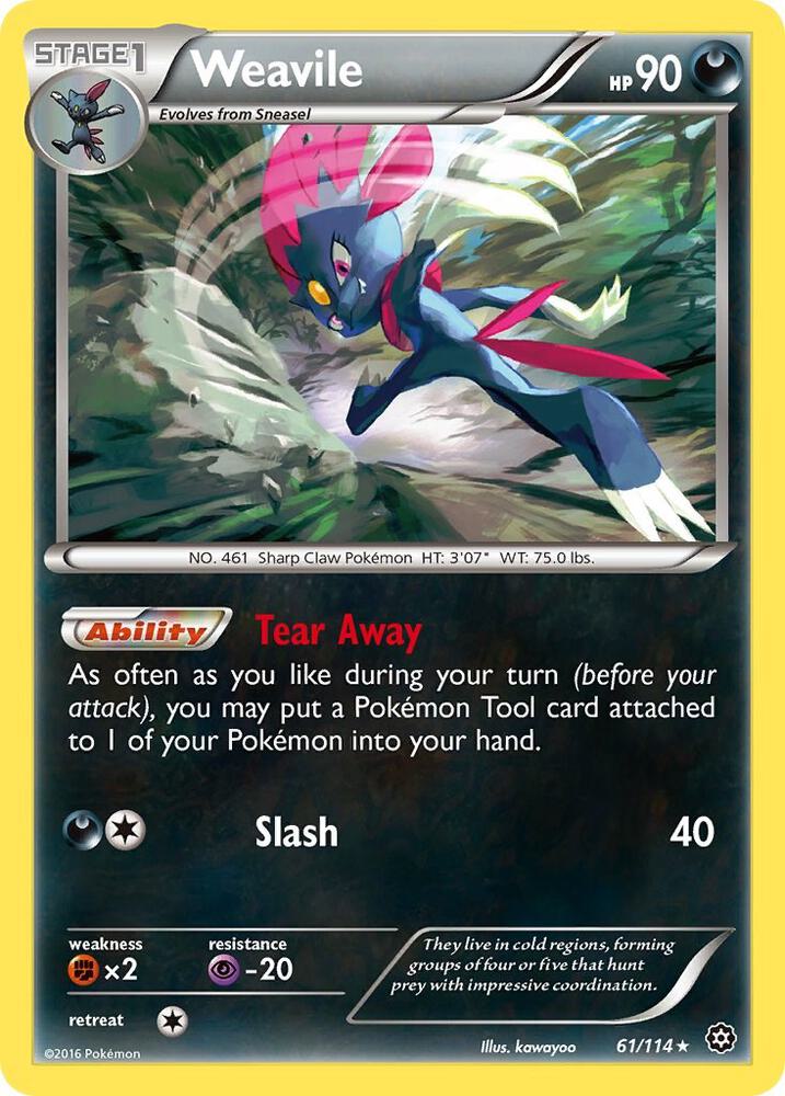 Weavile [XY - Steam Siege] 61/114