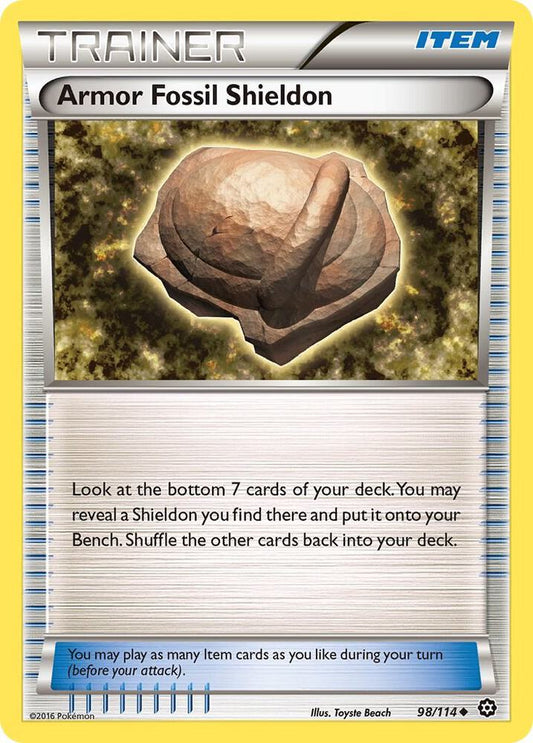 Armor Fossil Shieldon [XY - Steam Siege] 98/114