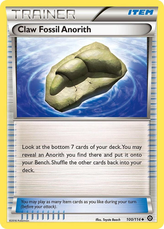 Claw Fossil Anorith [XY - Steam Siege] 100/114